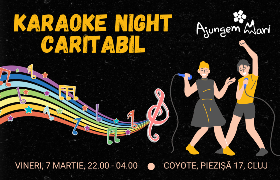 Karaoke Night Caritabil ~ 2025 - psihoterapie pentru copiii și tinerii instituționalizați @