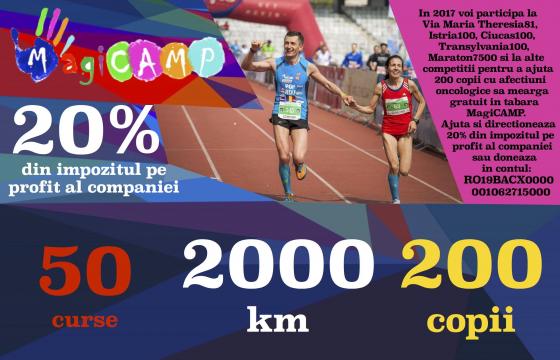 50 de curse | 2000 km | 200 copii - pentru MagiCAMP 2017