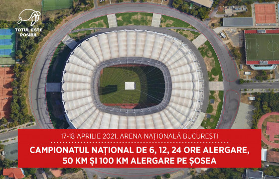 CAMPIONATUL NAŢIONAL DE 6, 12, 24 ORE ALERGARE, 50 KM ȘI 100 KM ALERGARE PE ȘOSEA