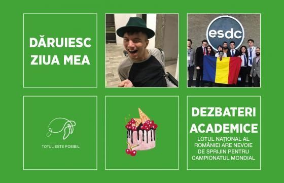 Dăruiesc ziua mea campionilor la dezbateri academice!