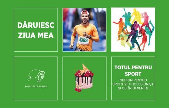 Dăruiesc ziua mea pentru susținerea sportului!