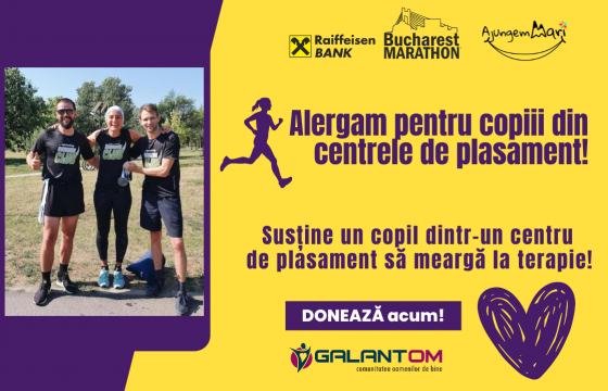 Echipa Upswing Running Club aleargă pentru educația copiilor din centrele de plasament