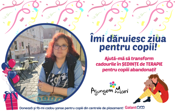 Ca &icirc;n fiecare an, de ziua mea, &icirc;mi doresc ca "minunile mici" din centrele de plasament să fie (mai) bine!