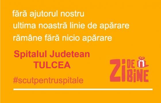 #ScutpentruSpitalulJudeteanTulcea