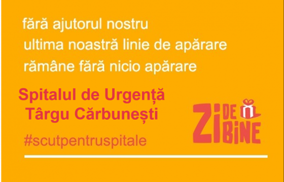 #scutpentruspitale Spitalul de Urgență Târgu Cărbunești